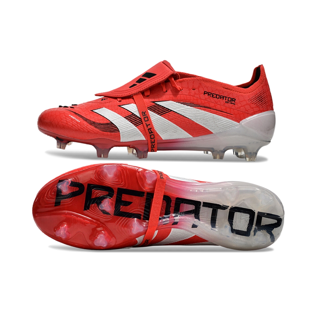 Chuteira Campo ADIDAS Predator Elite Tongue 25 FG Pure Victory