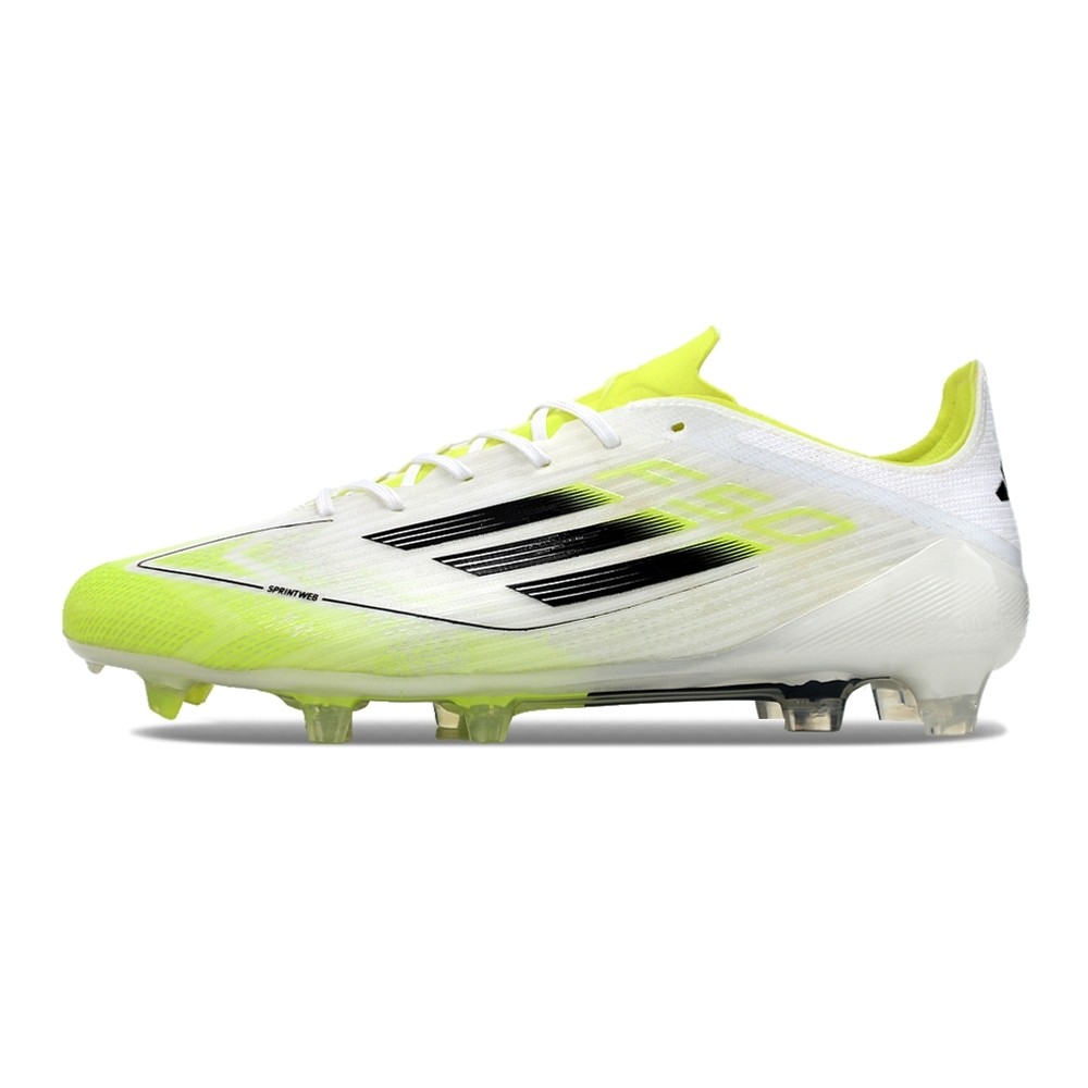 Chuteira de Campo ADIDAS F50 Elite FG Branco/Verde