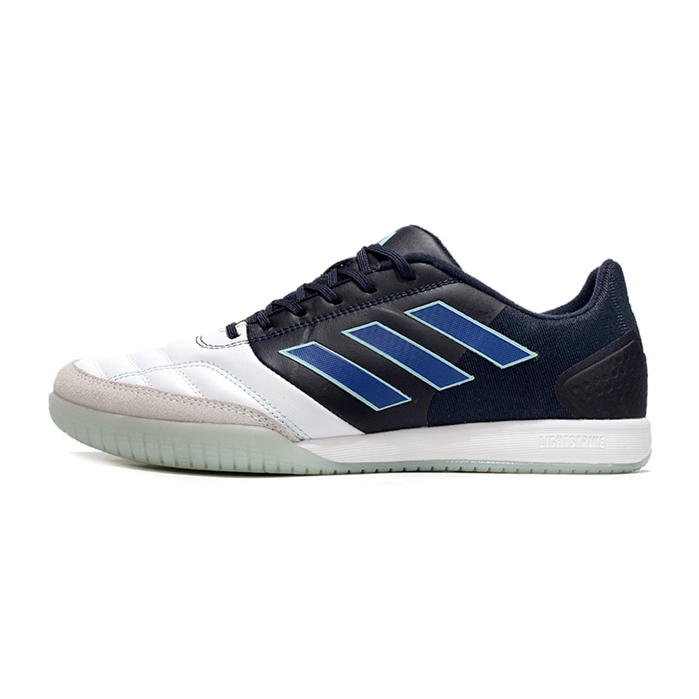 Chuteira ADIDAS Top Sala Competition Futsal Branco/Preto/Azul