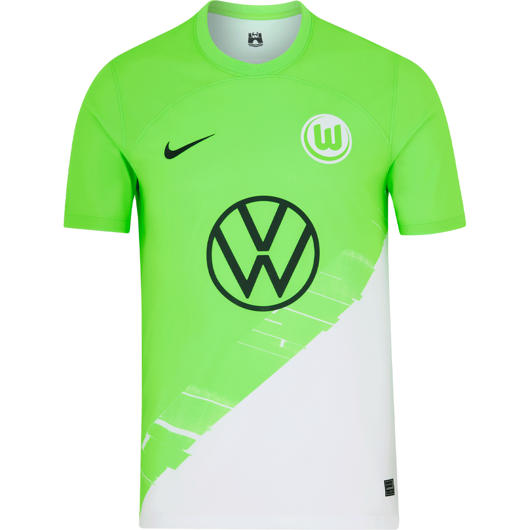 Camisa Wolfsburg I 23/24 - Torcedor Nike Masculino - Verde/Branco