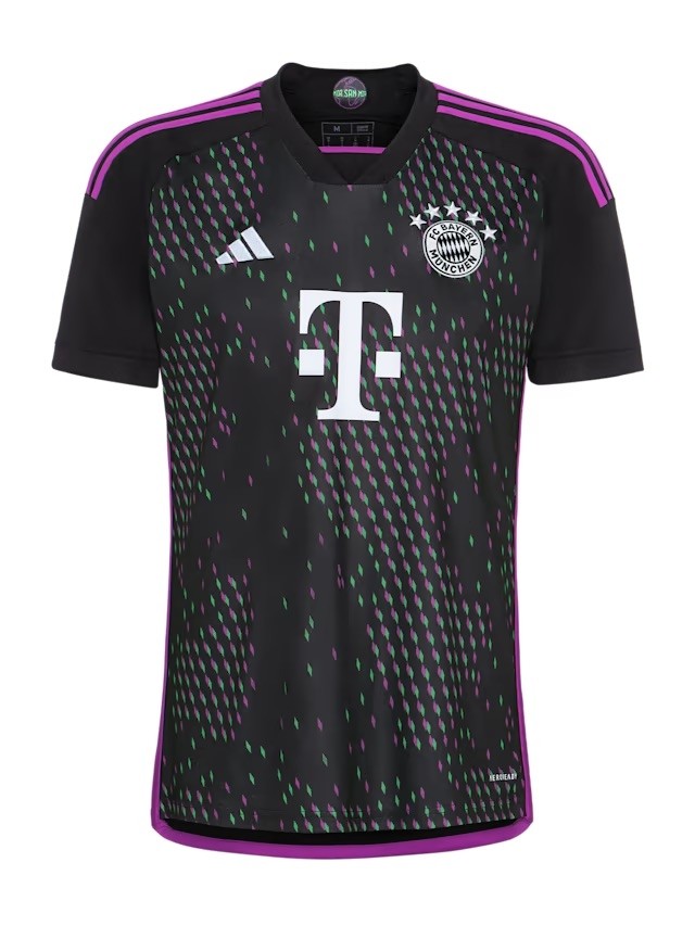 Camisa Bayern de Munique II 23/24 - Torcedor Adidas Masculino - Preto/Roxo