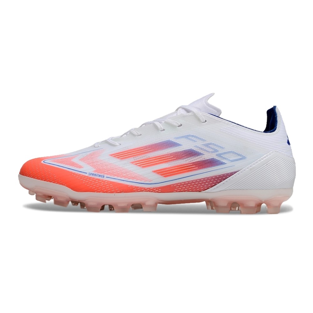 Chuteira de Campo ADIDAS F50 Elite AG Branco/Laranja