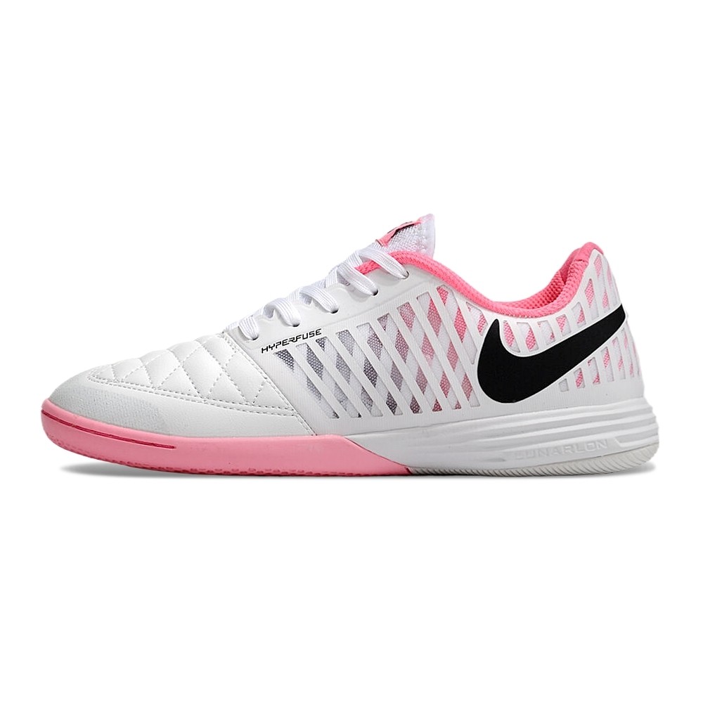 Chuteira NIKE Lunar Gato II Futsal Rosa/Branco