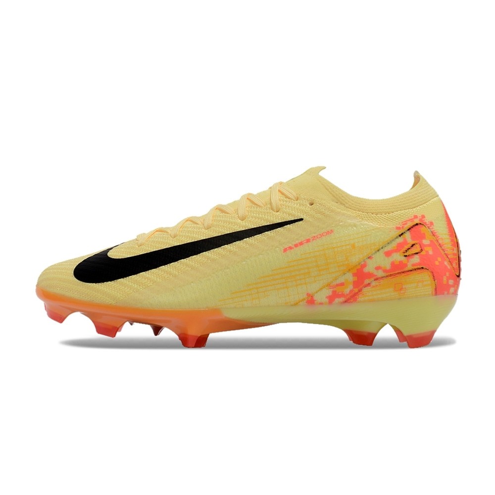 Chuteira de Campo NIKE Air Zoom Mercurial Vapor 16 Elite FG Mbappe Amarelo/Laranja