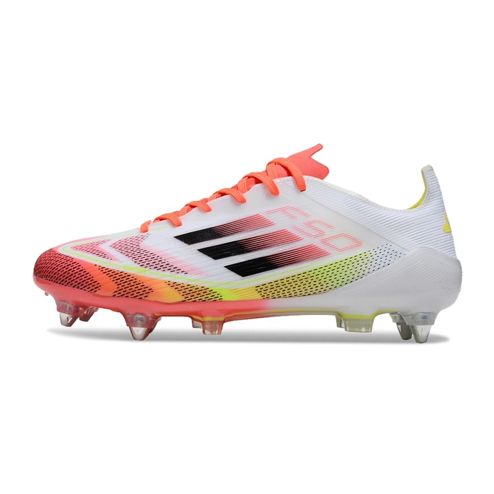 Chuteira de Campo ADIDAS F50 Elite SG Branco/Laranja