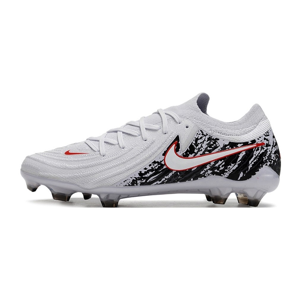 Chuteira de Campo NIKE Phantom GX2 Elite LV8 FG Branco/Preto/Vermelho