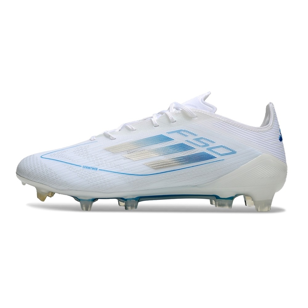 Chuteira de Campo ADIDAS F50 Elite FG Branco/Azul