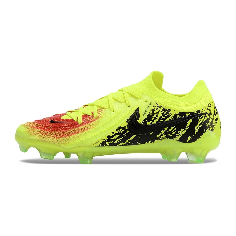 Chuteira de Campo NIKE Phantom GX2 Elite LV8 FG Amarelo/Preto/Laranja