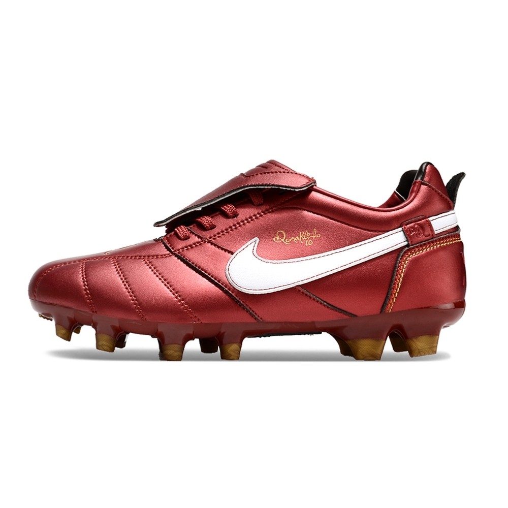 Chuteira de Campo NIKE Tiempo Legend R10 FG 2007 Vinho/Branco