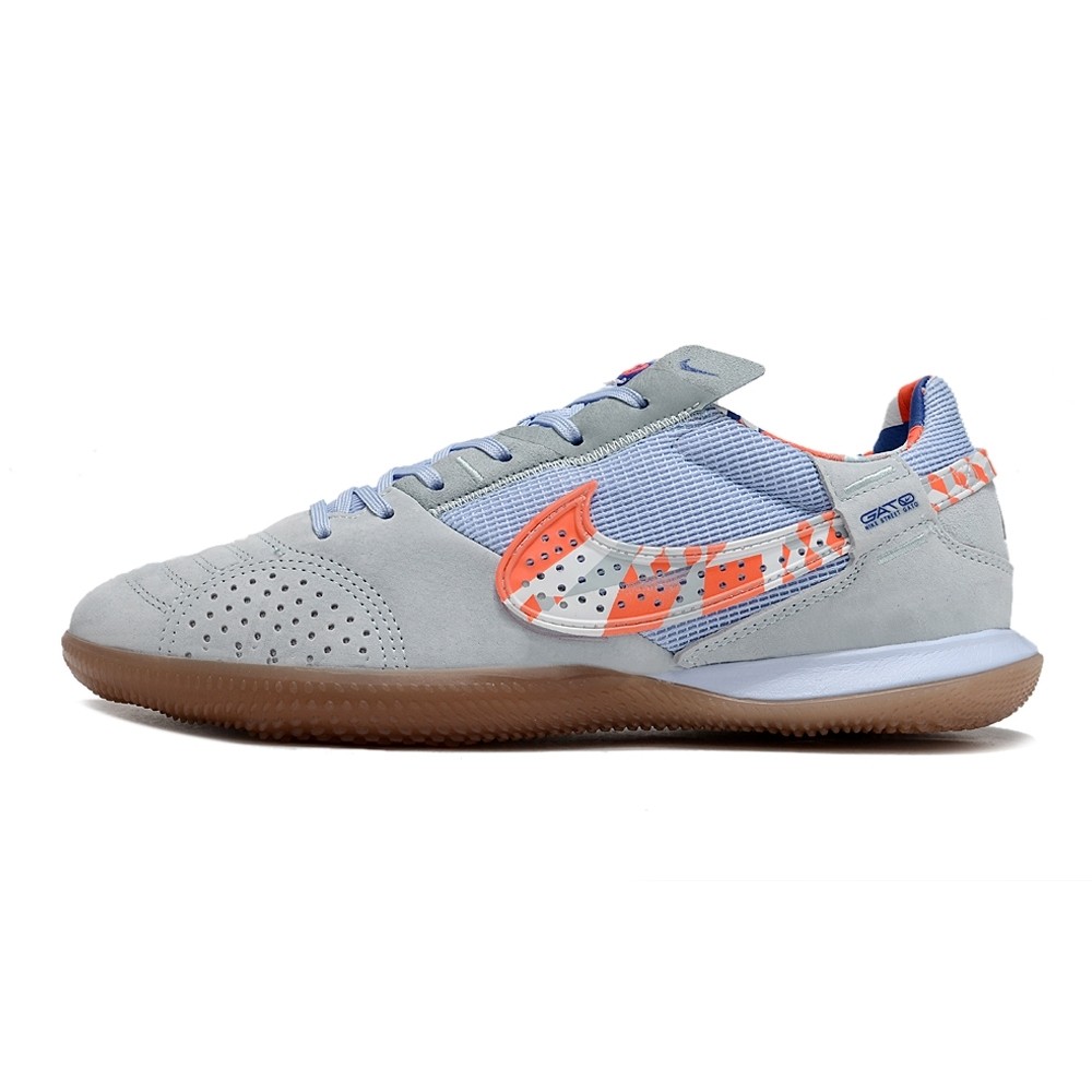 Chuteira NIKE Street Gato Futsal Roxo/Laranja