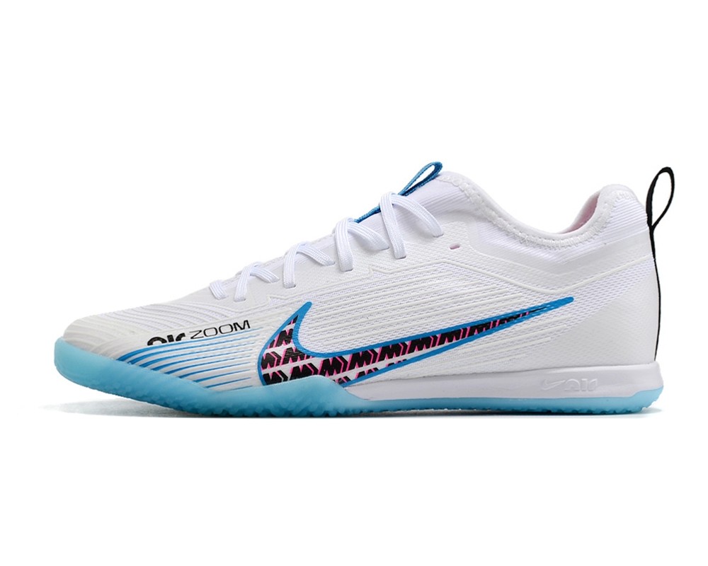 Chuteira Nike Air Zoom Mercurial Vapor 15 Pro Futsal Branco Azul