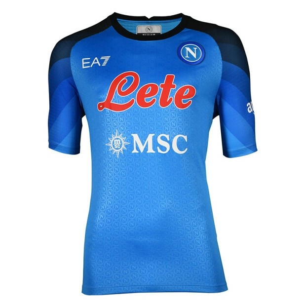 Camisa Napoli I 22/23 - Torcedor EA7 Masculino - Azul