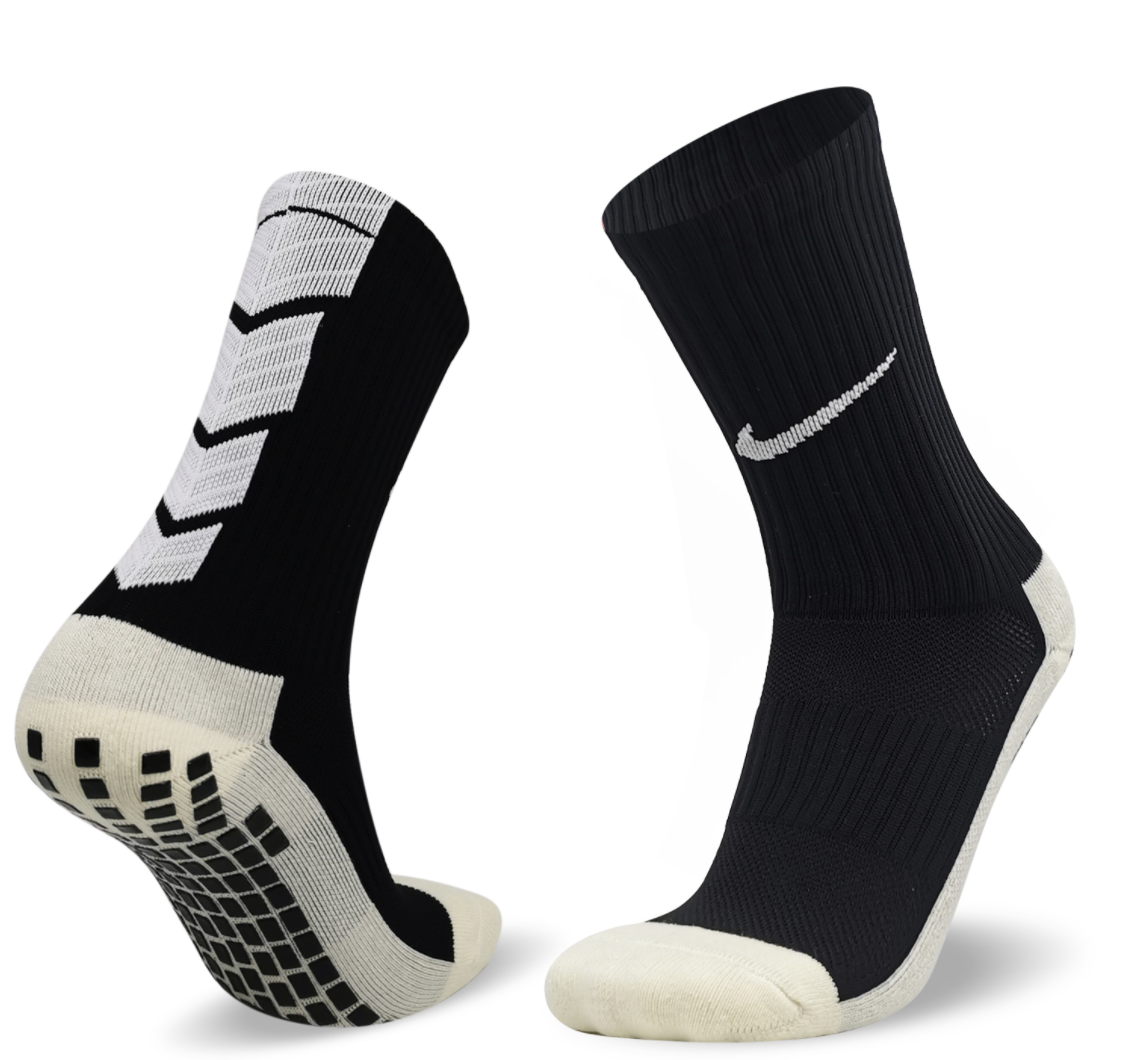 Meias Nike Antiderrapante Preto Branco