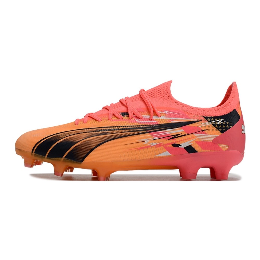 Chuteira de Campo Puma Ultra Ultimate FG Laranja/Rosa