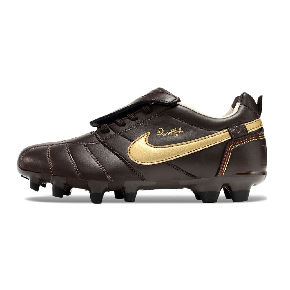 Chuteira de Campo NIKE Tiempo Legend R10 FG 2007 Preto/Dourado