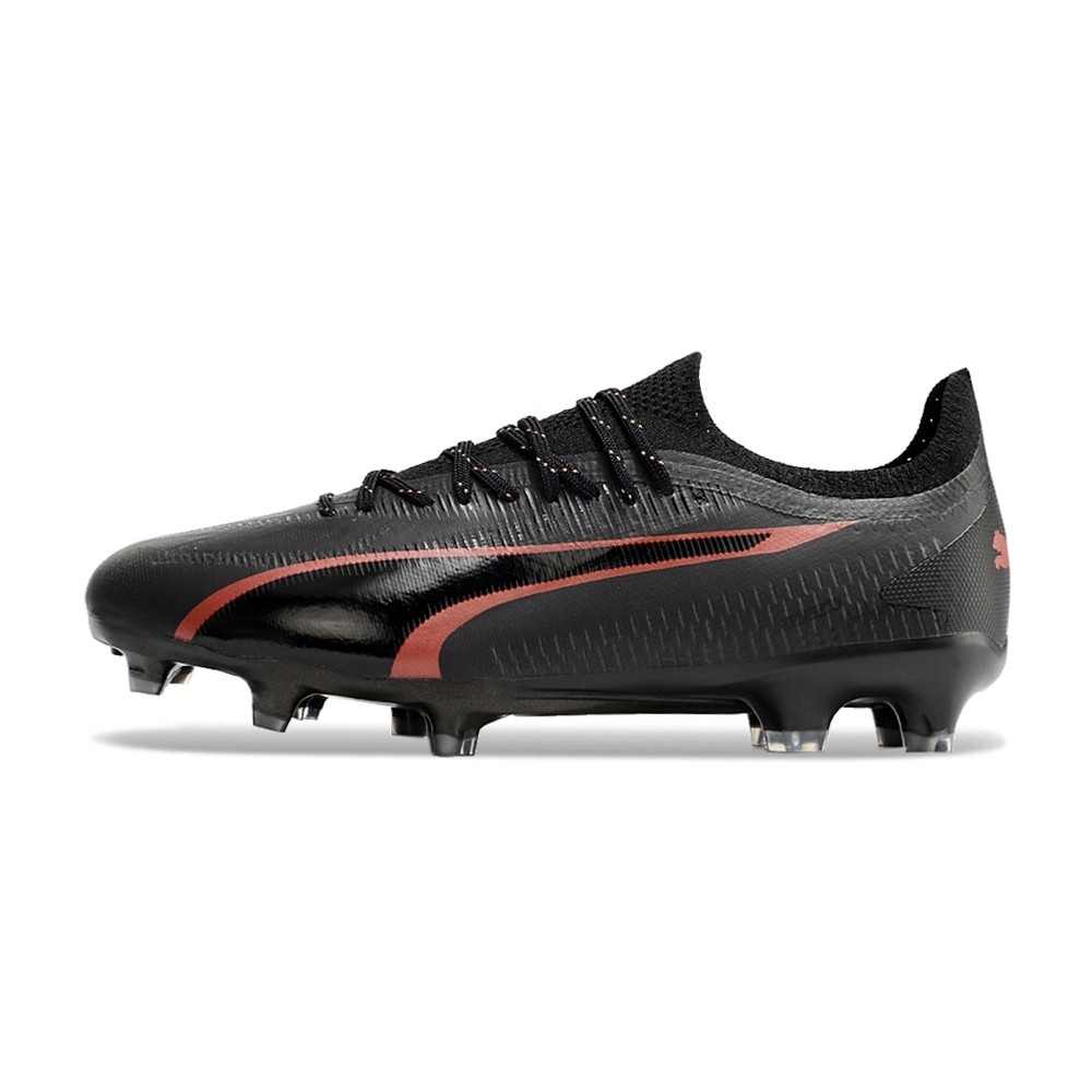 Chuteira de Campo Puma Ultra Ultimate FG Preto/Vermelho