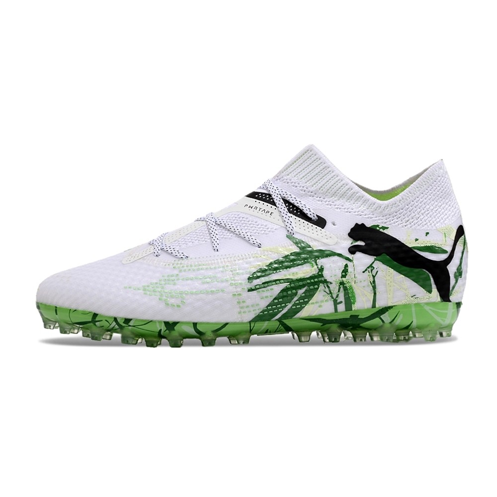 Chuteira de Campo Puma Future 7 Ultimate MG Branco/Verde