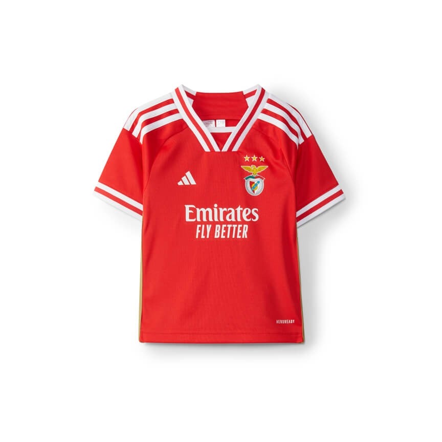 Camisa e Shorts Benfica I 23/24 - Torcedor Adidas Infantil - Vermelho