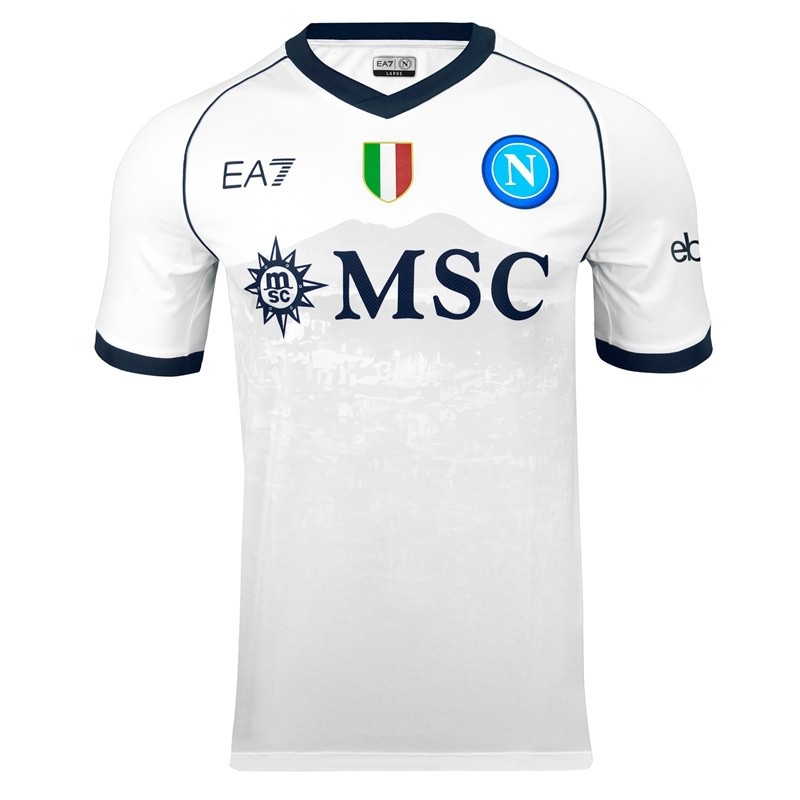 Camisa Napoli II 23/24 - Jogador EA7 Masculino - Branco