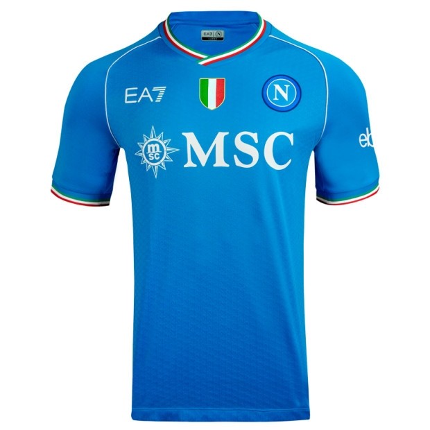 Camisa Napoli I 23/24 - Jogador EA7 Masculino - Azul