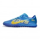 Chuteira Nike Air Zoom Mercurial Vapor 15 Academy Society Mbappe Azul/Amarelo