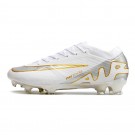 Chuteira de Campo NIKE Air Zoom Mercurial Vapor 15 Elite FG Branco/Dourado/Prata