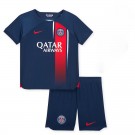 Camisa e Shorts PSG I 23/24 - Nike Infantil - Azul