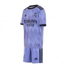 Camisa e Shorts Real Madrid II 22/23 - Torcedor Adidas Infantil - Roxo