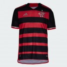 Camisa Flamengo I 2024 - Jogador Masculina - Preto/Vermelho
