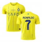 Camisa Al Nassr 23/24 - Torcedor Victory Masculino - Ronaldo 7 - Amarelo/Azul 