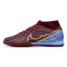 Chuteira Futsal NIKE Air Zoom Mercurial Superfly 9 Academy Mbappe Vinho