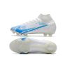 Chuteira Campo NIKE Mercurial Superfly 8 FG Elite Branco Azul