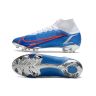 Chuteira Campo NIKE Mercurial Superfly 8 FG Elite Azul Branco Vermelho