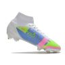 Chuteira Campo NIKE Mercurial Superfly 8 FG Elite Branco Rosa Azul