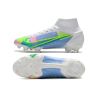 Chuteira Campo NIKE Mercurial Superfly 8 FG Elite Branco Rosa Azul