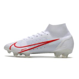 Produto Relacionado - Chuteira Campo NIKE Mercurial Superfly 8 FG Elite Branco Vermelho