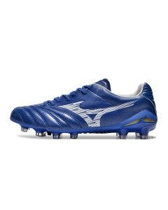 Chuteira de Campo Mizuno Morelia 4 Neo FG Azul/Branco