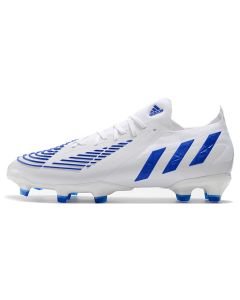 Chuteira de Campo ADIDAS Predator Edge.1 Low FG Branco Azul