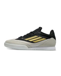 Chuteira Adidas F50 Messi Freestyle Futsal Preto/Dourado/Branco