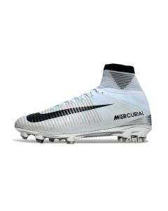 Chuteira de Campo NIKE Mercurial Superfly 5 FG CR7 Branco/Prata