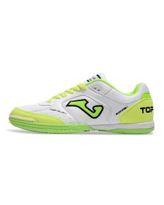 Chuteira Joma Top Flex Futsal Branco/Verde/Amarelo