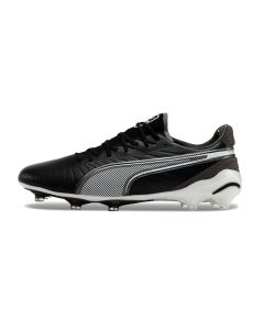 Chuteira de Campo Puma King Ultimate FG Preto/Cinza/Branco