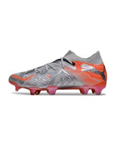 Chuteira de Campo Puma Future 7 Ultimate FG/AG Laranja/Prata