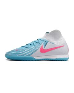 Chuteira Nike React Phantom Luna II Elite Futsal Azul/Rosa