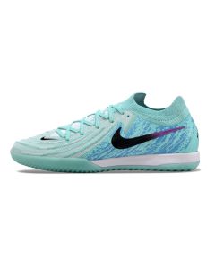 Chuteira Nike React Phantom GX II Elite Futsal Azul/Branco