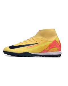 Chuteira Nike Air Zoom Mercurial Superfly 10 Academy Futsal Mbappe Laranja/Amarelo