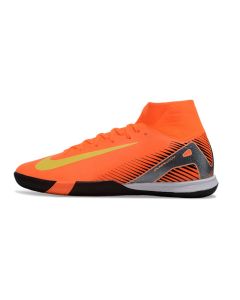 Chuteira Nike Air Zoom Mercurial Superfly 10 Academy Futsal Laranja/Amarelo