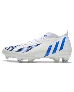 Chuteira de Campo ADIDAS Predator Edge.1 FG Branco Azul