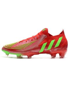 Chuteira de Campo ADIDAS Predator Edge.1 Low FG Vermelho Verde