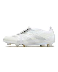 Chuteira de Campo ADIDAS Predator+ Elite FG Branco/Cinza